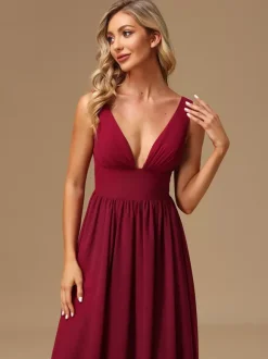 Robes de demoiselle d'honneur robe de bal longueur au sol fermeture éclair en mousseline de soie robe de bal