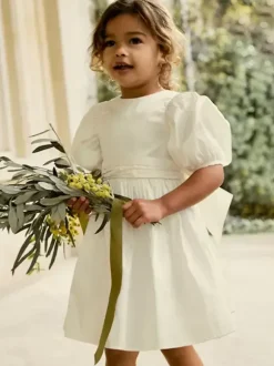 Robes de demoiselle d'honneur de mariage Robes pour occasions spéciales Rose pâle Manches courtes N艙uds
