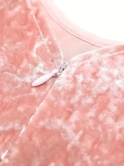 Robes de demoiselle d'honneur de mariage Robes pour occasions spéciales Rose Manches longues Volants