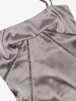 Robes De Soirée Bretelles Noires Lacets Robe Semi-Formelle Dos Nu