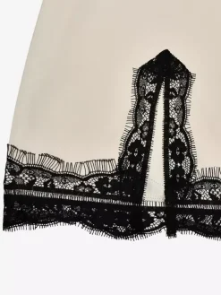 Robes de tous les jours pour femme mini-robes abricot sans manches à bretelles robe bicolore à col montant