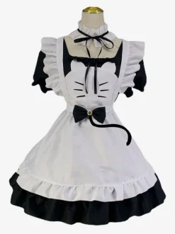 Robes Lolita Gothiques Volants Noir Mignonne