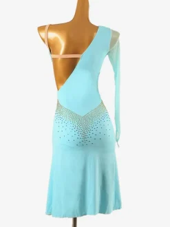 Robes de danse latine Aqua femmes Lycra Spandex robe Sexy danseuse latine Costume de danse