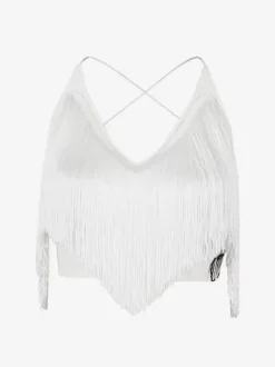 Robes de danse latine robe blanche pour femmes Sexy haut en Polyester jupe vêtements de danse