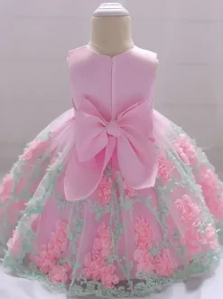 Robes de demoiselle d'honneur blanches robes d'occasion spéciale dentelle jaune sans manches col bijou robes de demoiselle d'honneur