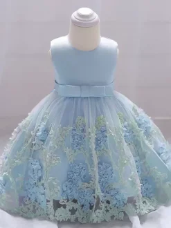 Robes de demoiselle d'honneur blanches robes d'occasion spéciale dentelle jaune sans manches col bijou robes de demoiselle d'honneur