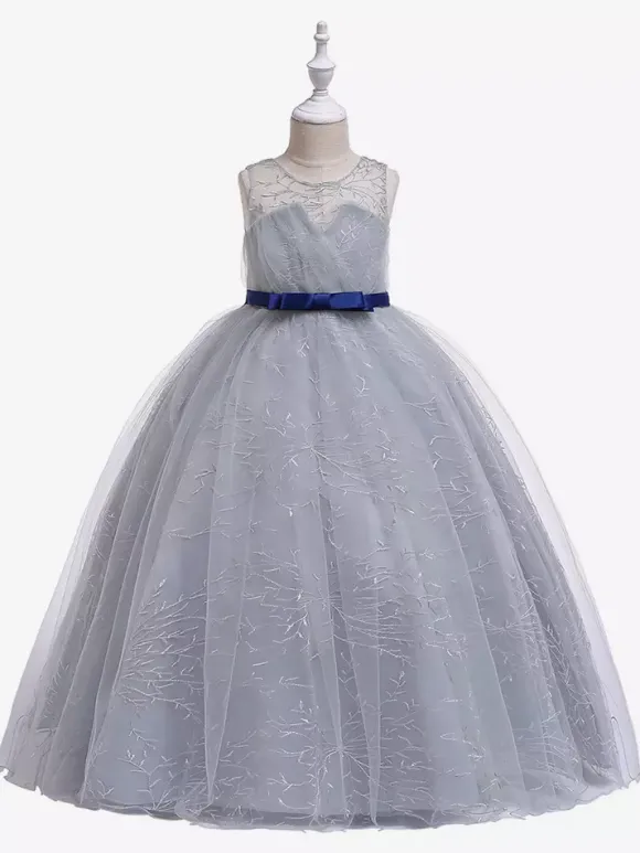 Robes de demoiselle d'honneur blanches robes d'occasion spéciale dentelle rouge sans manches col bijou robes de demoiselle d'honneur