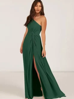Robes de demoiselle d'honneur robe de bal longueur au sol fermeture éclair en mousseline de soie robe de soirée de mariage