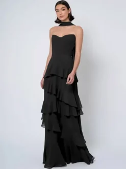 Robes de demoiselle d'honneur robe de bal longueur au sol dos nu en mousseline de soie robe de soirée de mariage