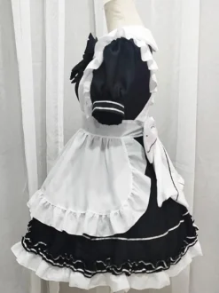Robes Gothiques Lolita Volants N艙uds Noir Style de Bonne