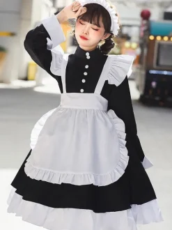 Robes Gothiques Lolita Volants Noir