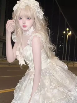 Robe Sweet Lolita Ballet JSK en polyester sans manches Robe Sweet Hime Lolita