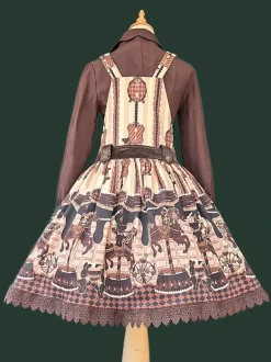 Robe Sweet Lolita en coton sans manches avec n艙uds robe Sweet Lolita
