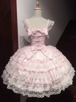 Robe Sweet Lolita en polyester pull sans manches