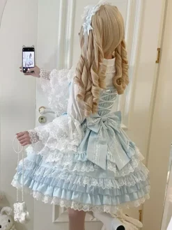 Robe Sweet Lolita JSK en polyester multicouche sans manches