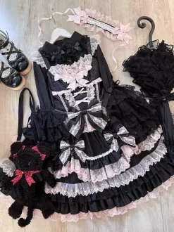 Robe Sweet Lolita JSK en polyester multicouche sans manches
