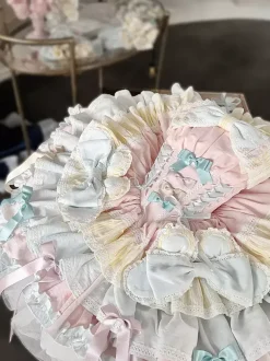 Robe Sweet Lolita JSK ensemble 5 pièces sans manches à plusieurs couches