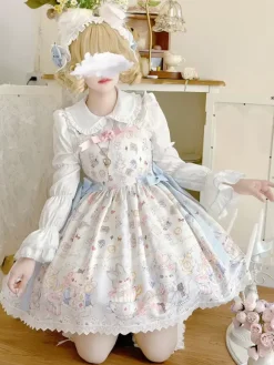 Robe Sweet Lolita Pull sans manches en polyester Robe Sweet Lolita