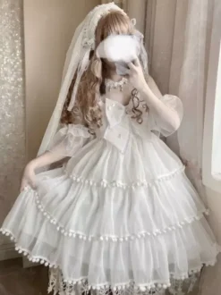 Robe Sweet Lolita Robe Lolita Sweet Jumper sans manches en polyester