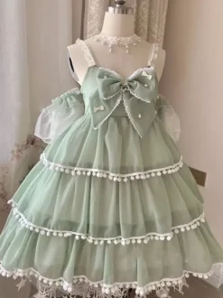 Robe Sweet Lolita Robe Lolita Sweet Jumper sans manches en polyester