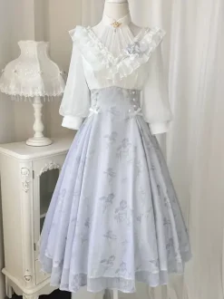 Robe Sweet Lolita Robe manches 3/4 en polyester Robe Sweet Lolita