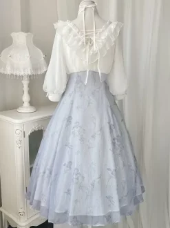 Robe Sweet Lolita Robe manches 3/4 en polyester Robe Sweet Lolita