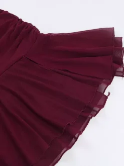 Robe tube mini pour femme - Robe moulante fendue à ourlet en résille froncée - Tenue de soirée estivale 2026