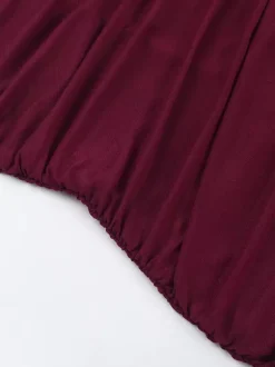 Robe tube mini pour femme - Robe moulante fendue à ourlet en résille froncée - Tenue de soirée estivale 2026