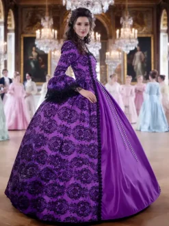 Robe Victorienne médiévale victorienne Robe Rococo Robe Marie Antoinette Opéra Costume Rétro Déguisements Halloween