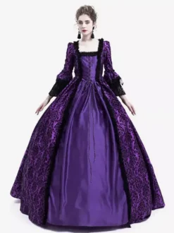 Robe Victorienne médiévale victorienne Robe Rococo Robe Marie Antoinette Opéra Costume Rétro Déguisements Halloween