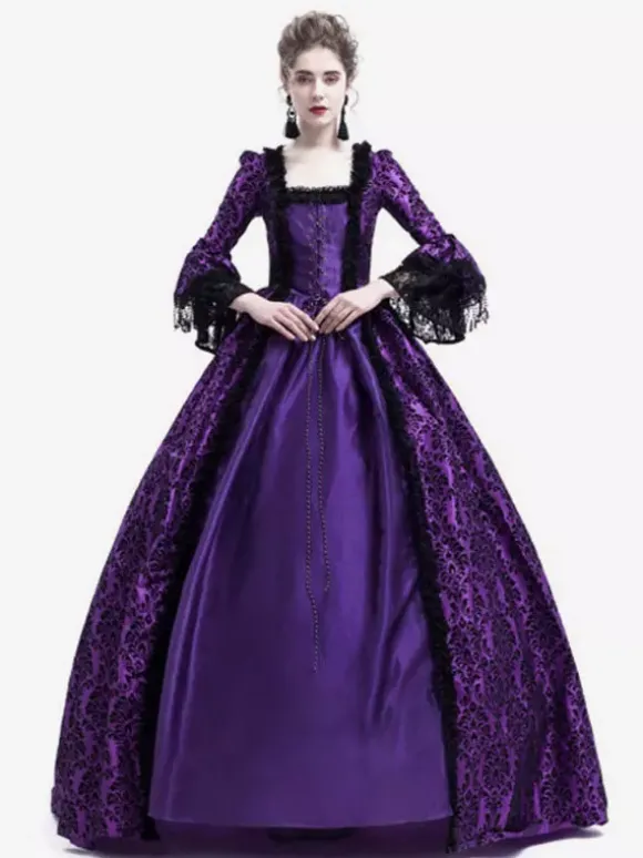Robe Victorienne médiévale victorienne Robe Rococo Robe Marie Antoinette Opéra Costume Rétro Déguisements Halloween