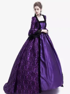 Robe Victorienne médiévale victorienne Robe Rococo Robe Marie Antoinette Opéra Costume Rétro Déguisements Halloween