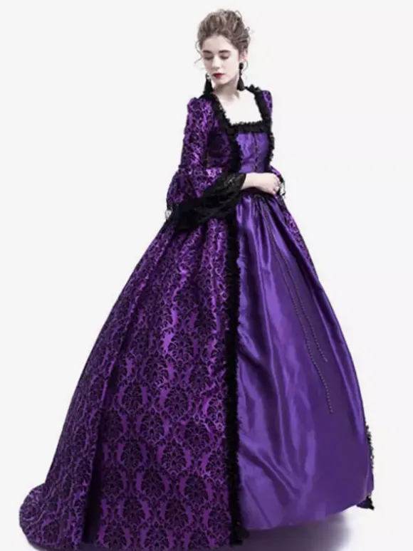 Robe Victorienne médiévale victorienne Robe Rococo Robe Marie Antoinette Opéra Costume Rétro Déguisements Halloween