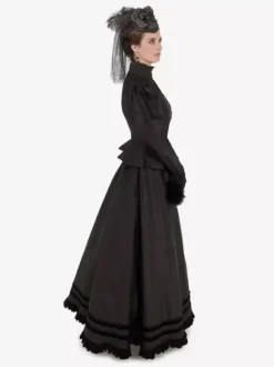 Robe victorienne en polyester pour femme vêtements vintage pour femme