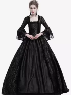 Robe Victorienne médiévale victorienne Robe Rococo Robe Marie Antoinette Opéra Costume Rétro Déguisements Halloween