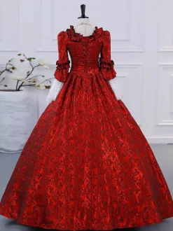 Robe Victorienne Rétro Champagne Robe Robe Marie Antoinette Femme Vêtements Vintage De Style Européen