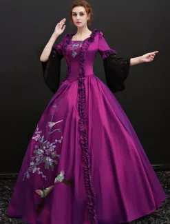 Robe Vintage médiévale victorienne Rococo Marie Antoinette Opéra Costume Rétro Déguisements Halloween
