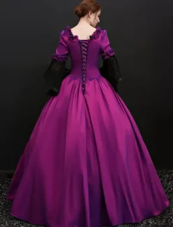 Robe Vintage médiévale victorienne Rococo Marie Antoinette Opéra Costume Rétro Déguisements Halloween