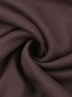 Robe à volants étagés pour femme - Robe mini Balletcore marron café épaules dénudées manches longues - Fête d'anniversaire printanière 2026