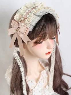 ROCOCO Style Lolita Accessoires Vert Volants Dentelle Couvre-chef Polyester Divers