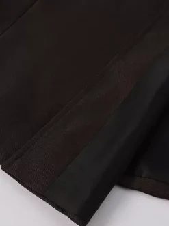 Rouge Vintage haut rétro manches longues Polyester Polyester fibre pardessus rétro Costumes pour homme Bourgogne
