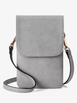 Sac à bandoulière réglable en similicuir pour téléphone portable pour femme 2026