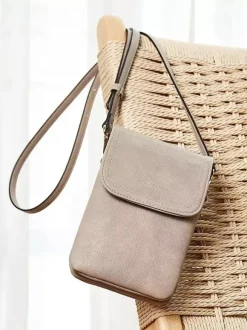 Sac à bandoulière réglable en similicuir pour téléphone portable pour femme 2026