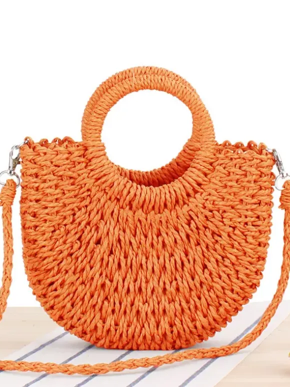 Sac à main tissé en corde de papier Sac à bandoulière pour vacances à la plage pour femmes 2026