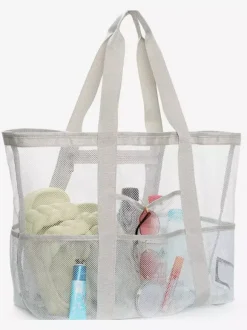 Sac de plage en maille grande capacité sac de voyage multifonctionnel sac de rangement à bandoulière portable 2026