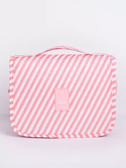Sac de rangement de voyage étanche avec crochet trousse de toilette portable de grande capacité pour femmes