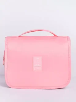 Sac de rangement de voyage étanche avec crochet trousse de toilette portable de grande capacité pour femmes