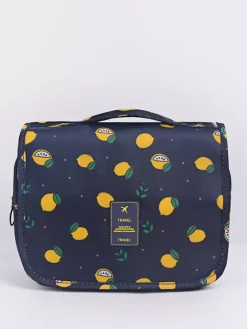 Sac de rangement de voyage étanche avec crochet trousse de toilette portable de grande capacité pour femmes