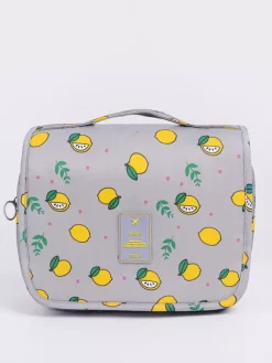 Sac de rangement de voyage étanche avec crochet trousse de toilette portable de grande capacité pour femmes