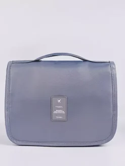 Sac de rangement de voyage étanche avec crochet trousse de toilette portable de grande capacité pour femmes
